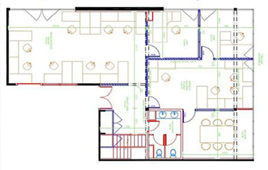 AMENAGEMENT DE BUREAUX IMMEUBLE LE THELEME